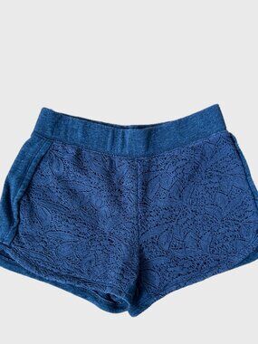 GIRLS GRAY EMBROIDERED SHORTS SIZE 8